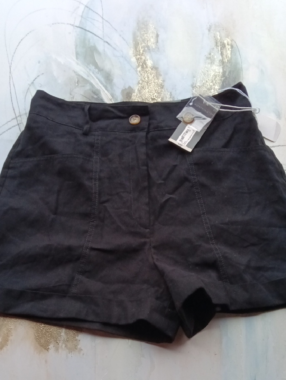 Women’s Black High-Waist Shorts, BY Worthington